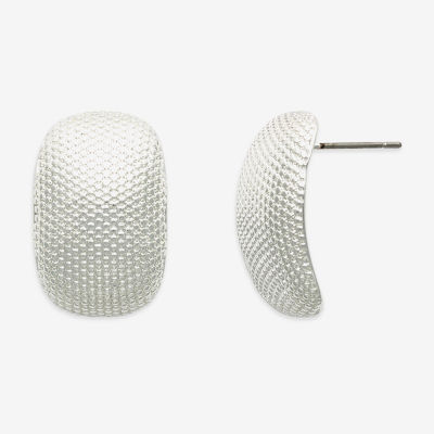 Bold Elements Silver Tone Womens Drop Earrings