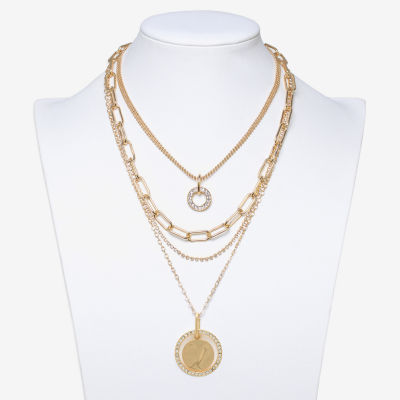 Bold Elements Gold Tone Gold Tone Strand Necklace