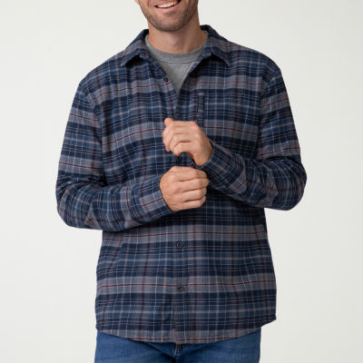 Free Country Mens Regular Fit Long Sleeve Flannel Shirt