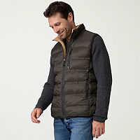 Free Country Mens Midweight Puffer Vests, Small, Green