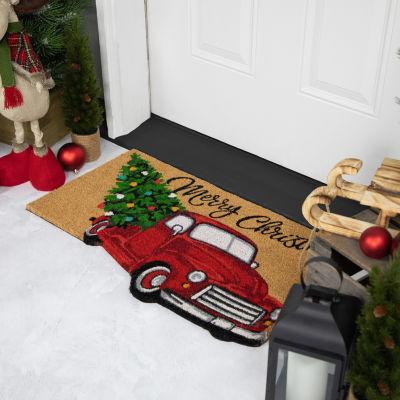Northlight Vintage Truck Yard Coir Indoor Rectangular Doormat