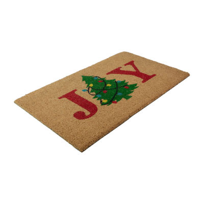 Northlight Coir Joy Tree Indoor Rectangular Doormats