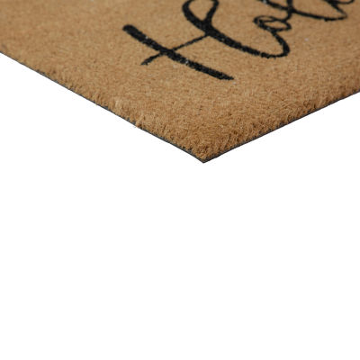 Northlight Coir Happy Holidays Indoor Rectangular Doormat