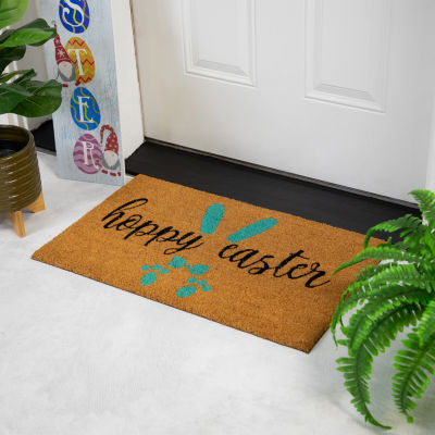 Northlight Natural Coir Hoppy Outdoor Rectangular Doormat