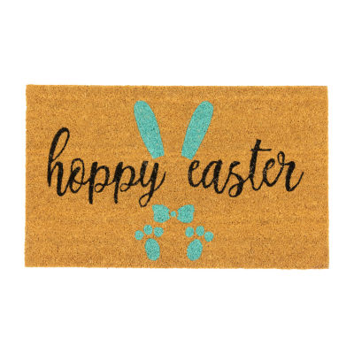 Northlight Natural Coir Hoppy Outdoor Rectangular Doormat