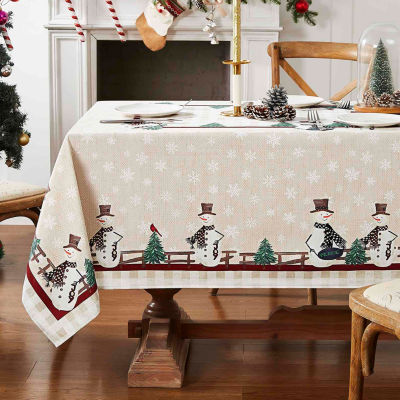 Avanti Country Snowman 52" X 70" Tablecloth