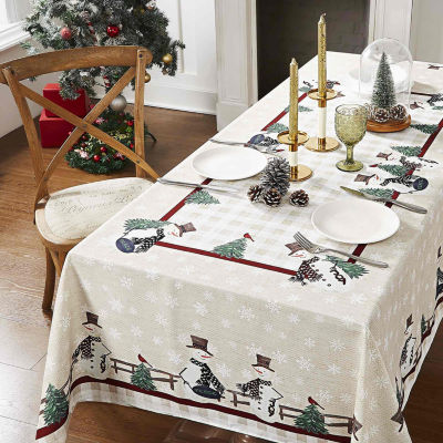 Avanti Country Snowman 52" X 70" Tablecloth