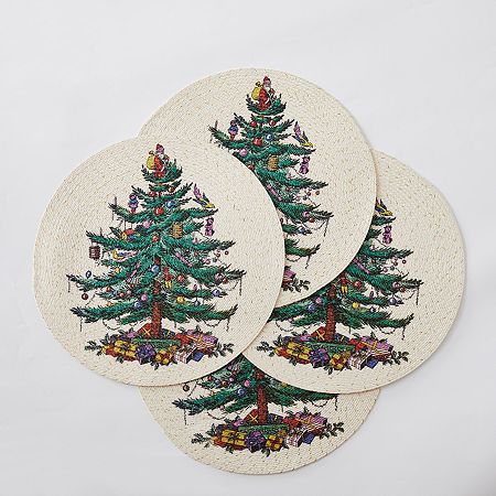 Spode Christmas Tree 4-pc. Placemats, One Size, Beige