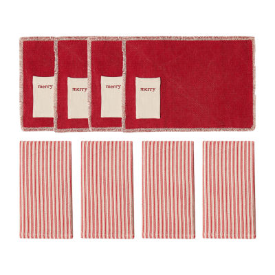 Avanti Merry 8-pc. Placemat & Napkin Sets