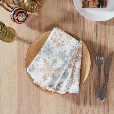 Avanti Snowflakes 4-pc. Napkins