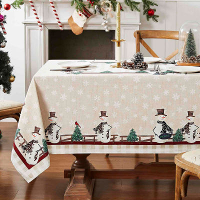 Avanti Country Snowman 60" X 144" Tablecloth