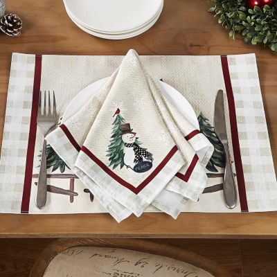 Avanti Country Snowman 4-pc. Napkins