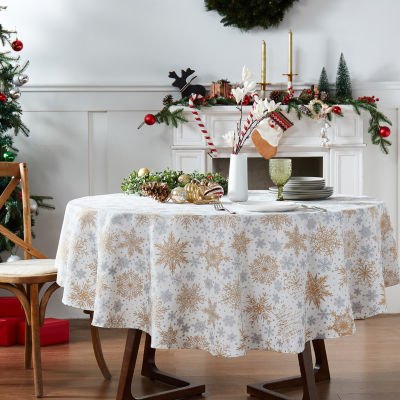 Avanti Snowflakes Tablecloth