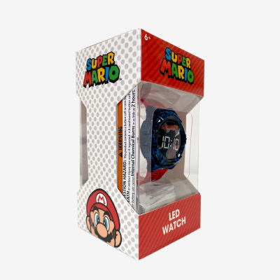 Nintendo Super Mario Boys Multicolor Strap Watch Gsm4283jc