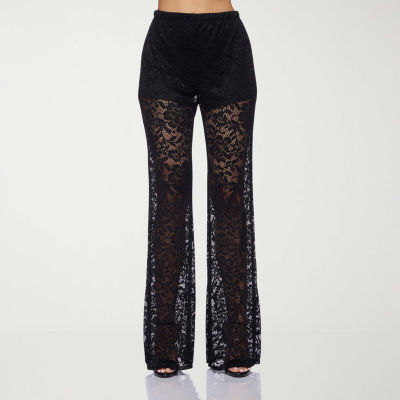 Premier Amour Lace Womens Wide Leg Pull-On Pants