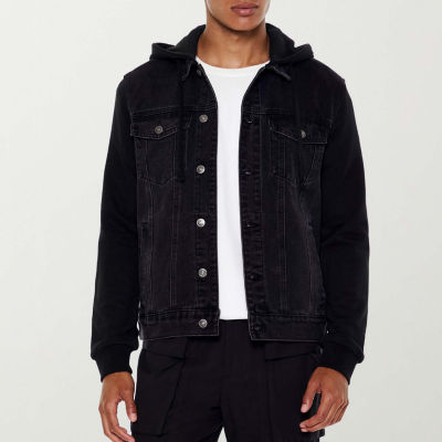 Forever 21 Mens Denim Hooded Jacket