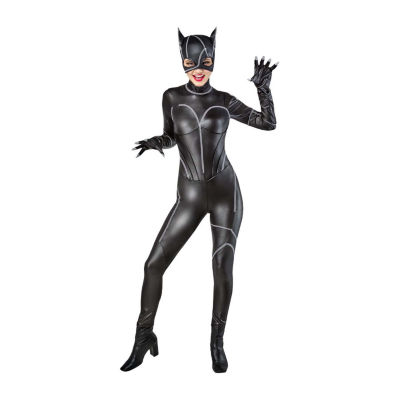 Womens Batman Catwoman Costume With Mask 4-pc.