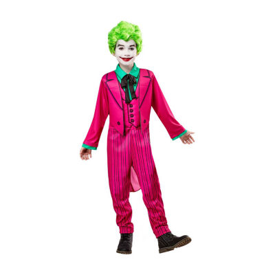 Little & Big Kid Boys Batman Classic 1966 Deluxe The Joker Boys DC Comics 2-pc. Costume Set