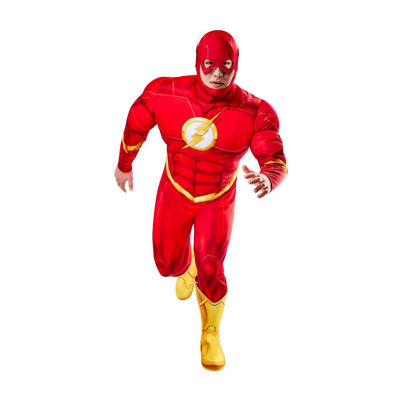 Mens Big & Tall Flash Muscle Chest Mens Costume The Flash 2-pc. Costume