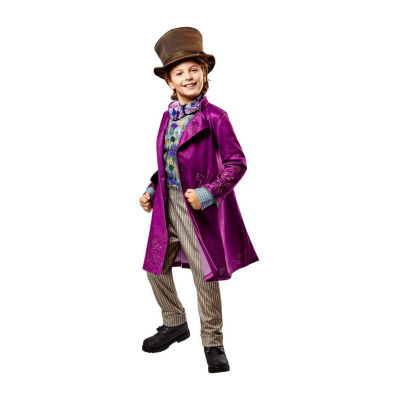 Little & Big Boys Wonka Movie Willy Deluxe Costume 5-pc. Set