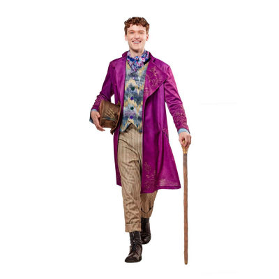 Mens Wonka Movie Willy Wonka Deluxe Mens Costume 5-pc. Costume Set