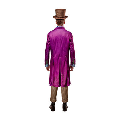 Mens Wonka Movie Willy Wonka Deluxe Mens Costume 5-pc. Costume Set