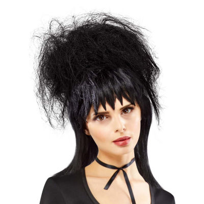 Womens Beetlejuice Beetlejuice Lydia Deetz Adult Black Wig Costume Accessory