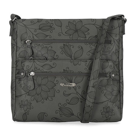 Multi Sac Lorraine Large Crossbody Bag In Gray