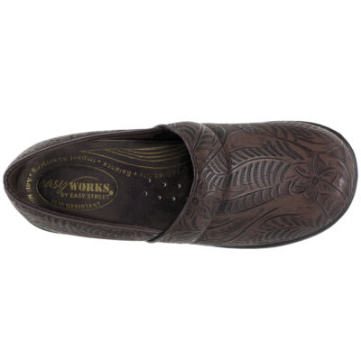 Easy Works By Easy Street Lyndee Womens Round Clogs