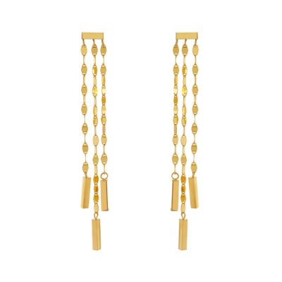14K Gold Drop Earrings