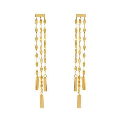 14K Gold Drop Earrings