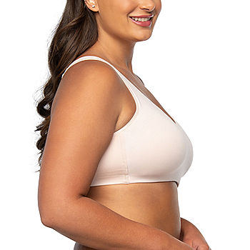 Vanity Fair Women's Effortless Bras for Everyday Wear, Buttery Soft Fabric  & Lightweight Memory Foam Cups, Baked Blush Lace at  Women's Clothing  store