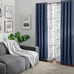 Fieldcrest Arden Modern Herringbone Cotton Sheer Grommet Top Curtain Panel