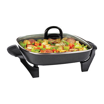 Cooks 12 x 12 Non-stick Covered Electric Skillet 22126, Color