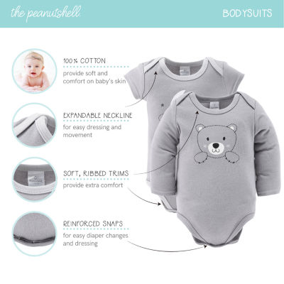 The Peanutshell 0-3m Celestial Bears Baby Unisex 23-pc. Baby Clothing Set