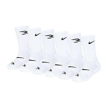 Nike 3BRAND by Russell Wilson Big Boys 6 Pair Crew Socks, Color: White -  JCPenney