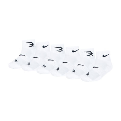 Nike 3BRAND by Russell Wilson Big Boys 6 Pair Quarter Socks