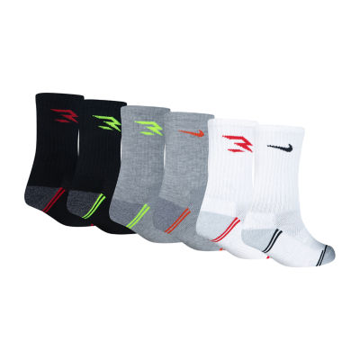 Nike 3BRAND by Russell Wilson Big Boys 6 Pair Crew Socks Color