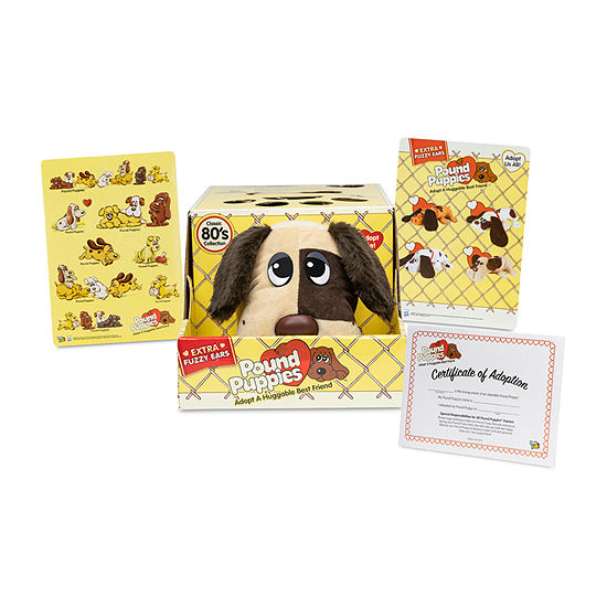 Retro Pound Puppies Classic - Light Brown W/ Brown (Short Fuzzy Ears)