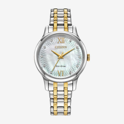 Citizen Womens Two Tone Stainless Steel Bracelet Watch Em089450d