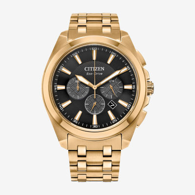 Citizen Sport Luxury Mens Gold Tone Stainless Steel Bracelet Watch