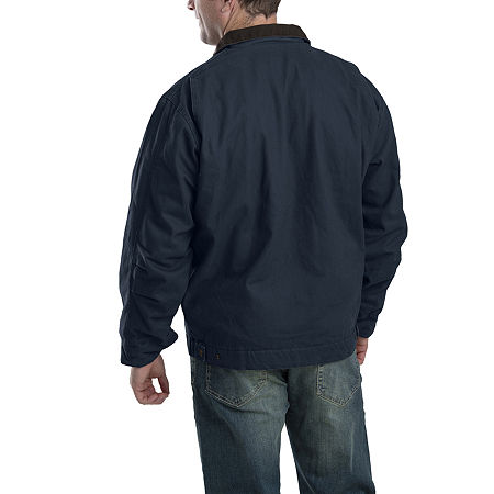 Berne Highland Washed Gasoline Mens Big And Tall Heavyweight Work Jacket, Large, Blue