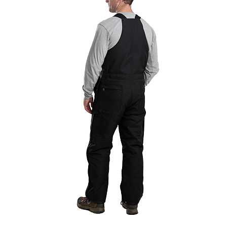 Berne Icecap Insulated Bib Short Mens Workwear Overalls, Medium, Black