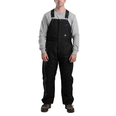 Berne Icecap Insulated Bib Mens Big Workwear Overalls, Color Black