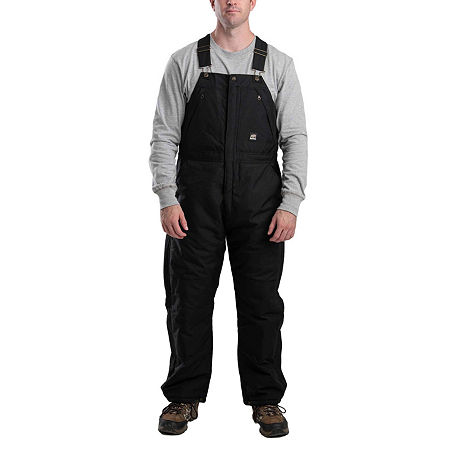 Berne Icecap Insulated Bib Mens Big And Tall Workwear Overalls, 4x-large, Black