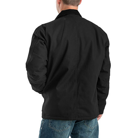 Berne Heritage Chore Mens Lined Heavyweight Work Jacket, Large, Black