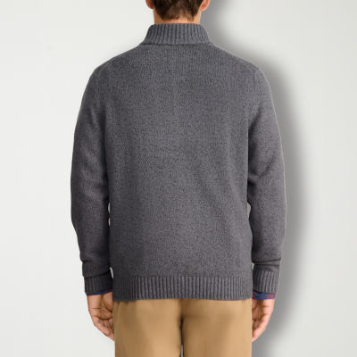 X-Ray Men's Basice Mock Neck Midweight Pullover Sweater - Macy's
