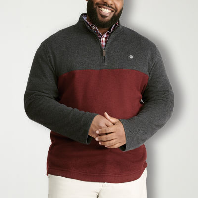 Men's quarter zip outlet pullover with pockets