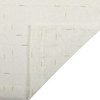 Stratford Park Brie Grommet Top Sheer Set of 2 Curtain Panel