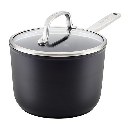 KitchenAid Hard Anodized 2-qt. Non-Stick Sauce Pan, One Size, Black